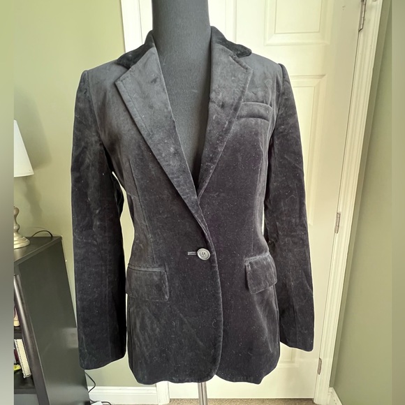 J.Crew classic velvet woman’s blazer size 0 - Picture 2 of 10